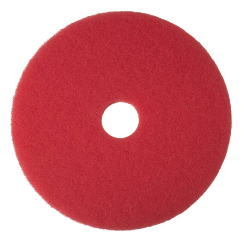 3M Red Buffer Pad - 12" Diameter - 5 Pack