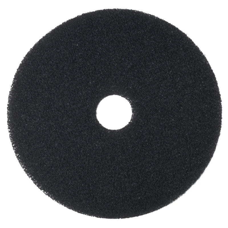 3M - Tampon de décapage rond 7200 de 17 po - Noir - Paquet de 5