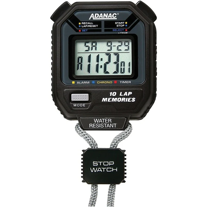 Marathon 10 Memory Digital Stopwatch, with Timer and Pacer (ST083006)