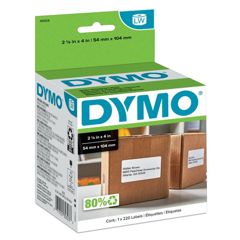 DYMO LabelWriter Shipping Labels, 2-1/8" x 4", 220 Labels