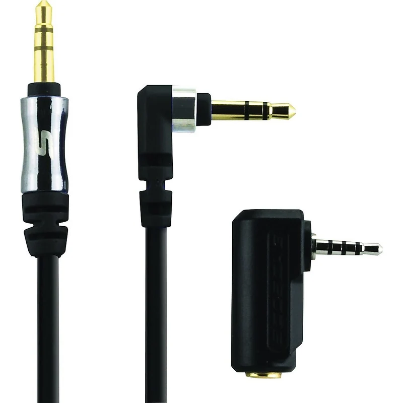 Scosche Mini Stereo Cable, 3', Black