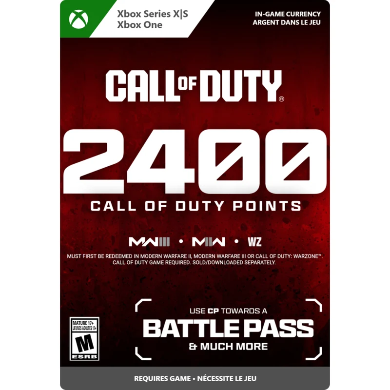 Call of Duty Points- 2,400 1P Xbox Series X/S et Xbox One [Code Electronique]