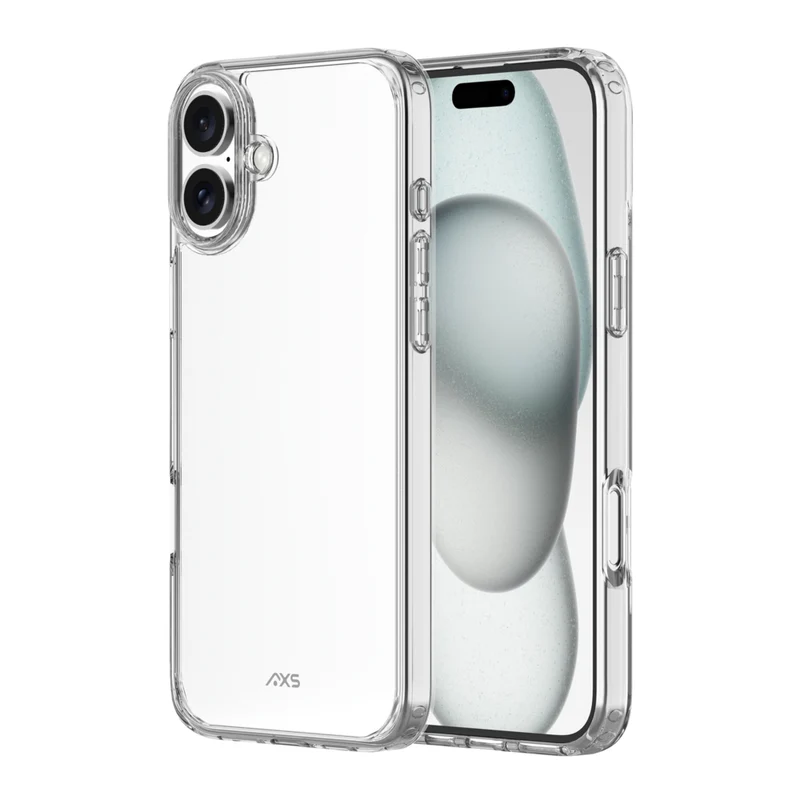 AXS - ULTRA CLEAR étui testé contre les chutes pour Apple iPhone 16 Plus - Transparent