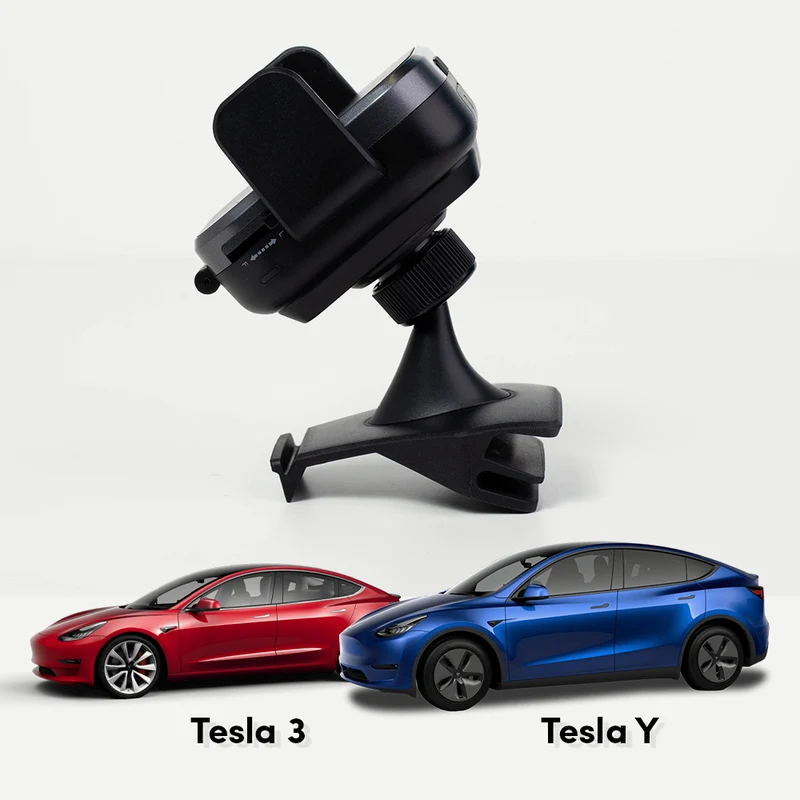 Mighty Mount - Support Auto Scan Grip - Chargeur sans fil 15 W - Support Tesla - Modèle 3/Y