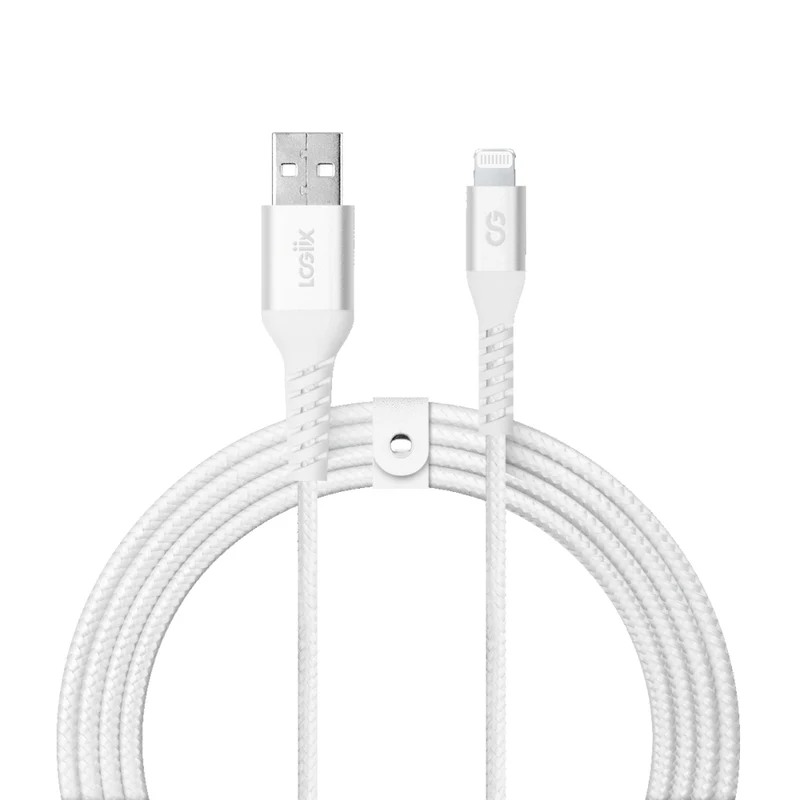 LOGiiX - Vibrance Braid 1,2M USB-A vers Lightning - Blanc