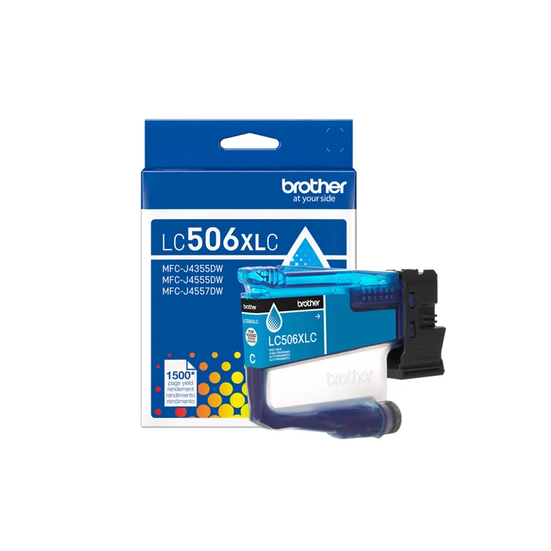Brother - LC506XLCS Cartouche d’encre cyan authentique à haut rendement