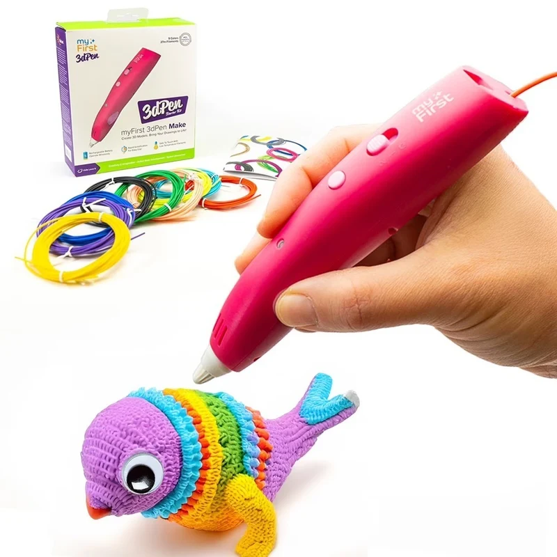 myFirst 3D Pen Make Wireless 3D Pen Art and Craft Starter Kit for Kids - Red