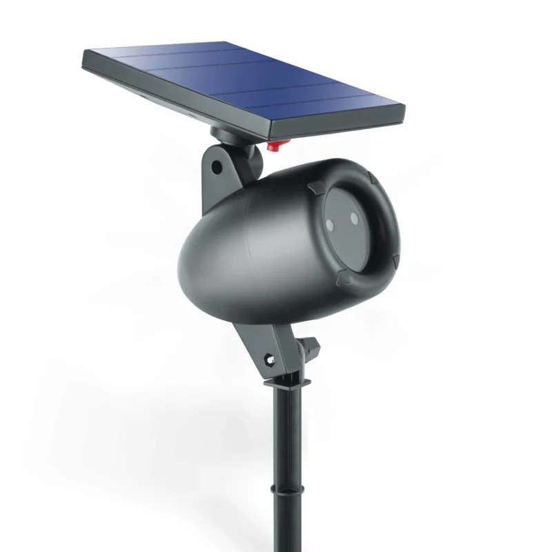 Bell+Howell - Projecteur solaire LED extérieur Startastic avec télécommande - Noir