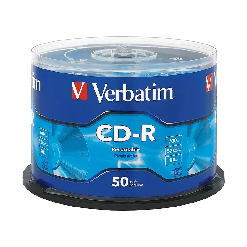 Verbatim CD-R 52x 700MB/80min, 50 Pack