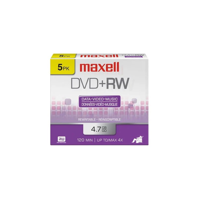 Maxell - DVD-R réinscriptible emballage de 5