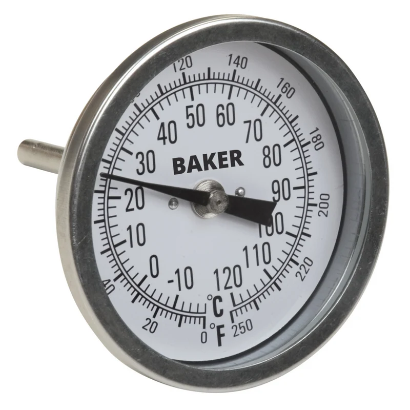 Baker T30025-250 Bimetal Thermometer - 0 to 250°F/-20 to 120°C