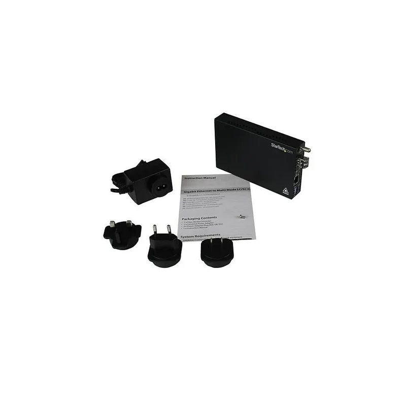 StarTech Fiber Media Converter Gigabit 1000Mbps MM Fibre LC 550m