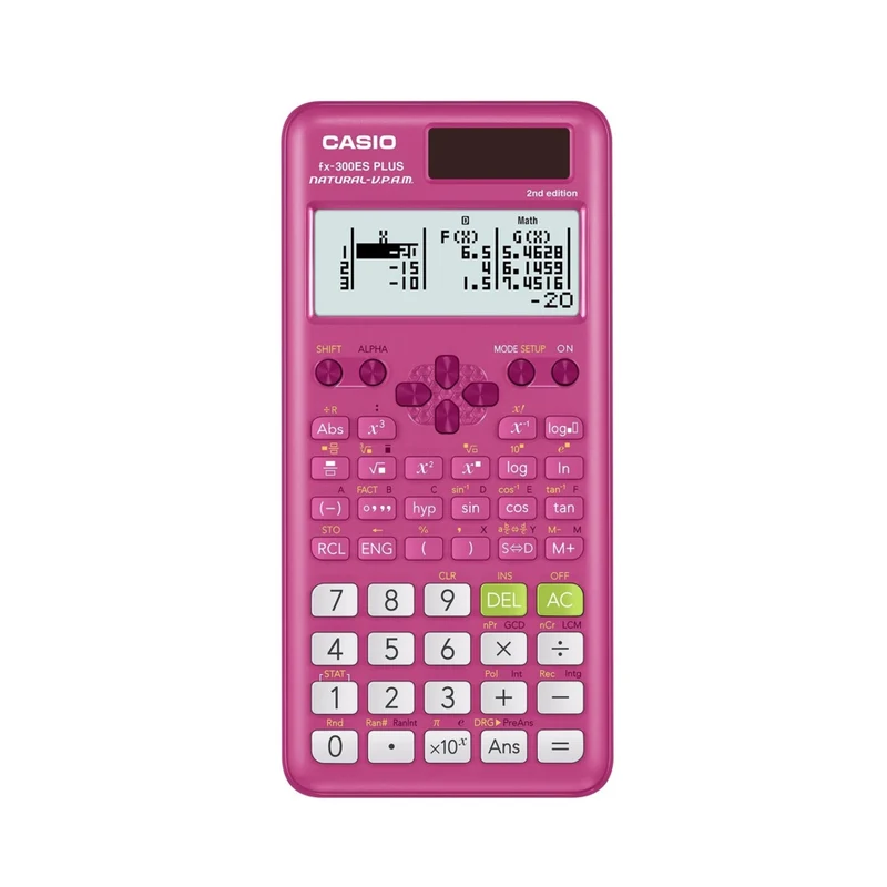 Casio FX-300ESPLUS2 Natural Math Scientific Calculator - Pink