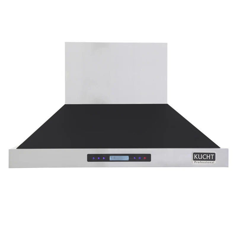 KUCHT KRH4815-K 48" 1200 CFM Wall Mounted Range Hood - Stainless Steel/Black
