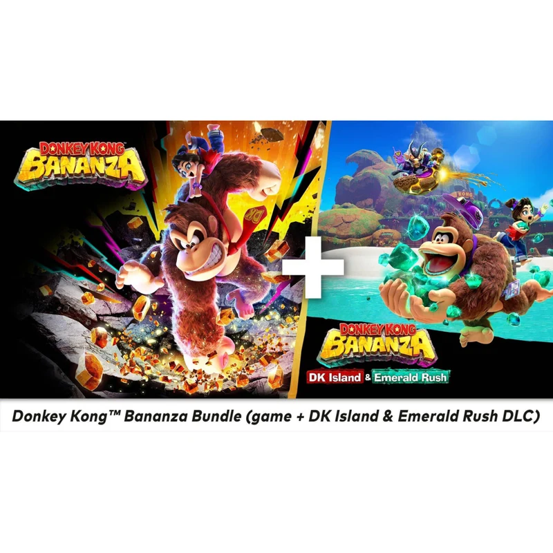 Donkey Kong Bananza Bundle (game + DK Island & Emerald Rush DLC) for Nintendo Switch 2 [Digital Download]