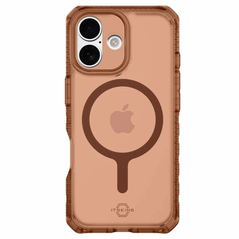 ITSKINS Hybrid_R Frost Compatible with MagSafe Case for iPhone 17 - Mocha
