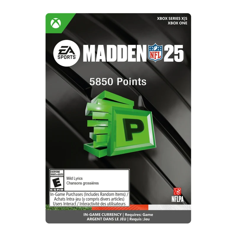 Madden NFL 25: 5850 Madden Points Xbox Series X/S et Xbox One [Code Electronique]