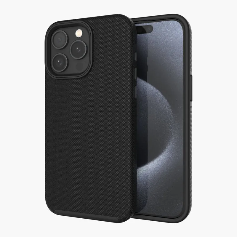 AXS PROTech Dual-Layered Anti-Shock Case for Apple iPhone 15 Pro - Black