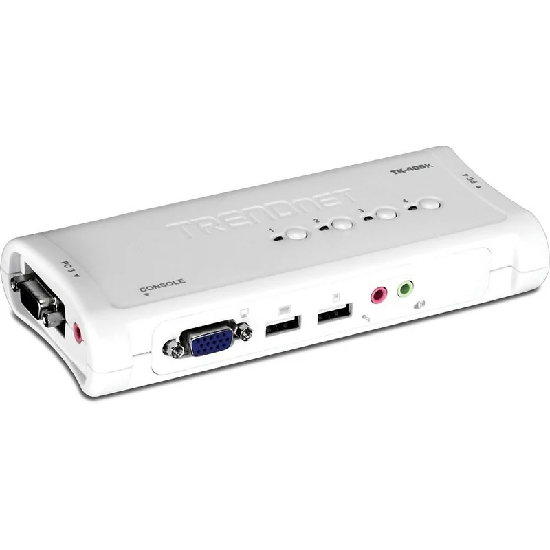 TRENDnet 4-Port USB KVM Switch Kit with Audio