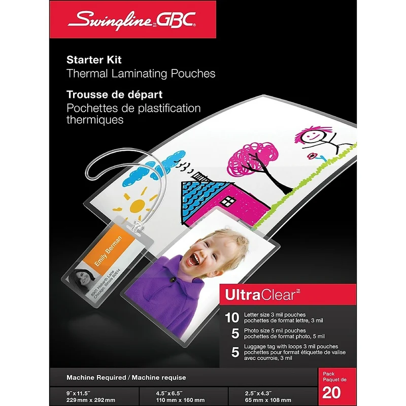 Swingline GBC Thermal Lamination Pouch Starter Kit