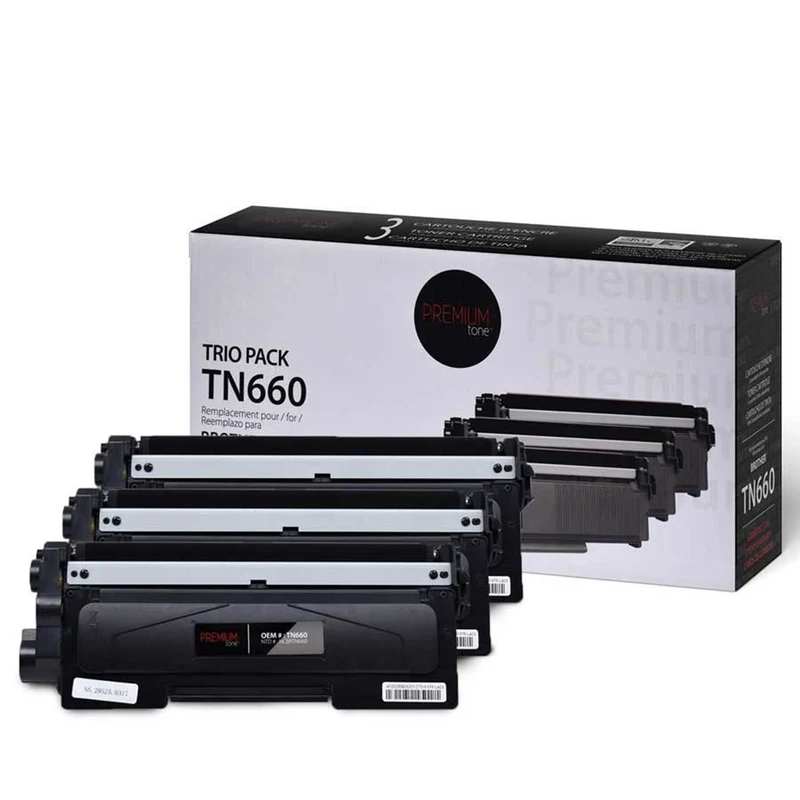 Premium Tone - Brother TN660 Compatible Trio Pack