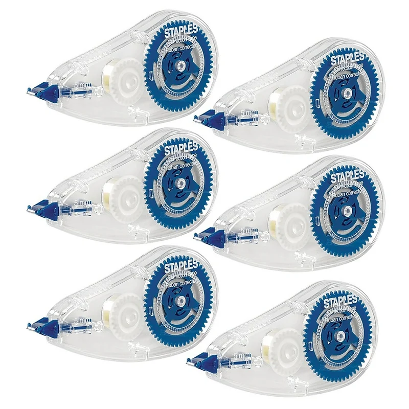 Ruban correcteur Staples − Paquet de 6
