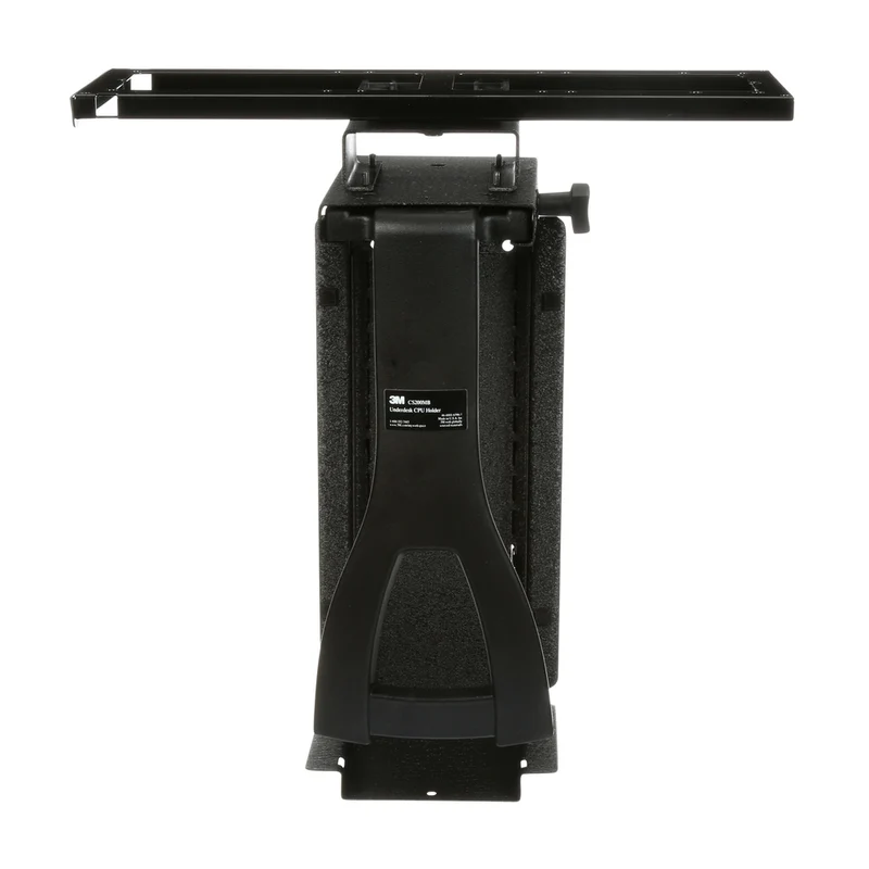 3M Under Desk CPU Holder - Black - 14 4/5"W x 8 1/4"D x 20"H