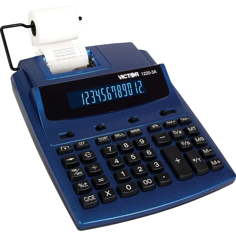 Victor - Calculatrice imprimante commerciale robuste 12253A à 12 chiffres