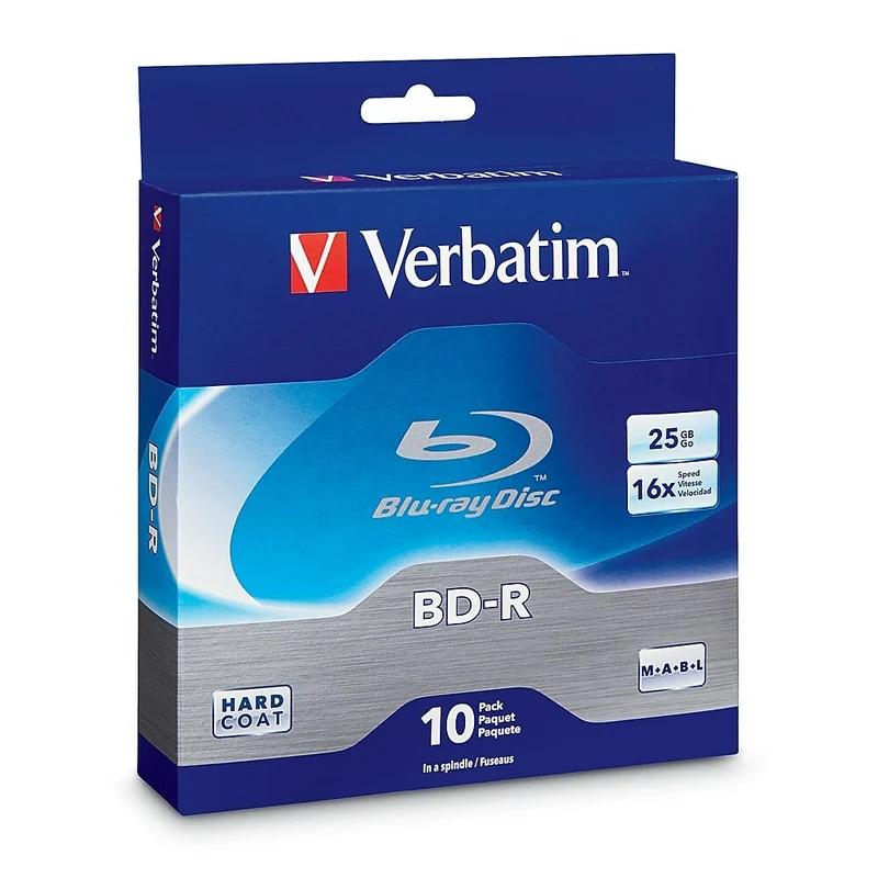 Verbatim BD-R 25GB, 10-Pack Spindle Box