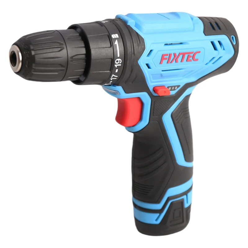 Fixtec - Perceuse sans fil 12V avec batterie et chargeur