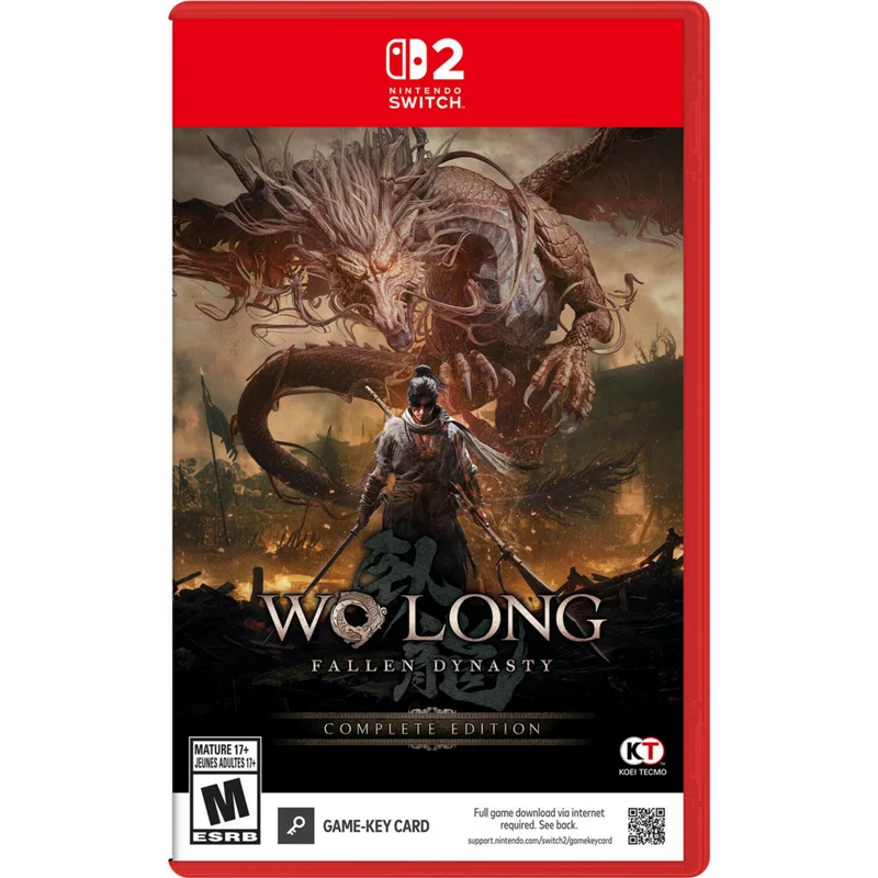 Wo Long: Fallen Dynasty Complete Edition pour Nintendo Switch 2 Carte Clé De Jeu