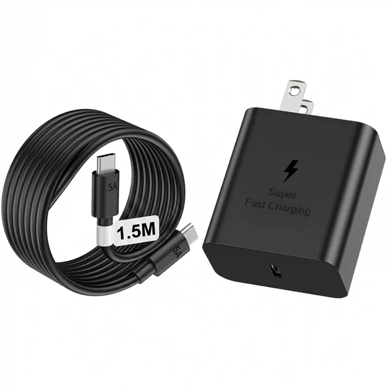 ShoppingAll Huntkey 45W USB-C Super Fast Wall Charger with 1.5m Cable - Black