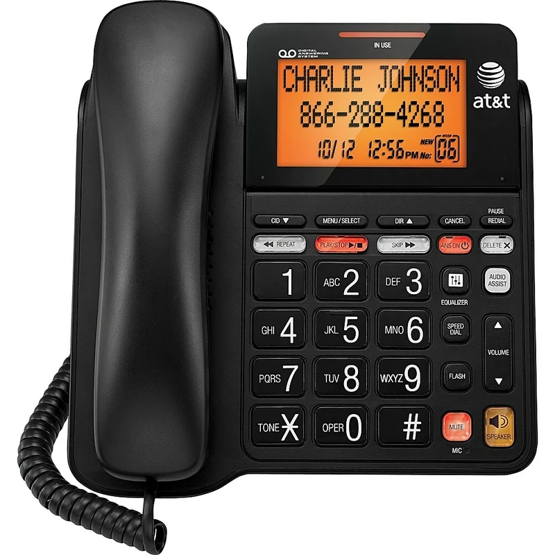 AT&T CL4940 Corded Speakerphone with Answering System