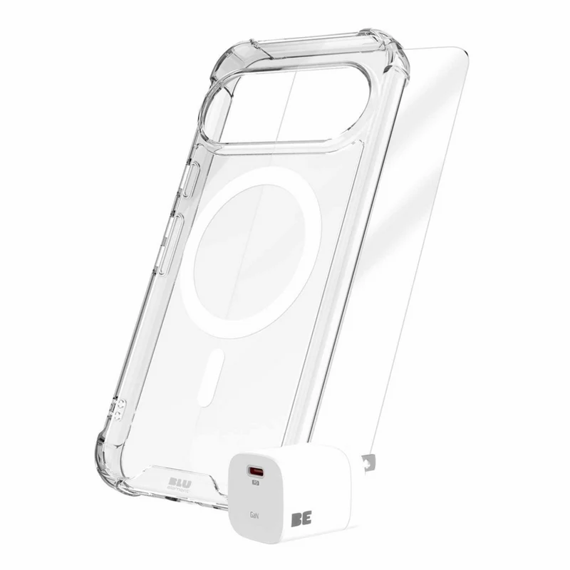 Blu Element - Ensemble de protection totale pour Google Pixel 11 - Transparent