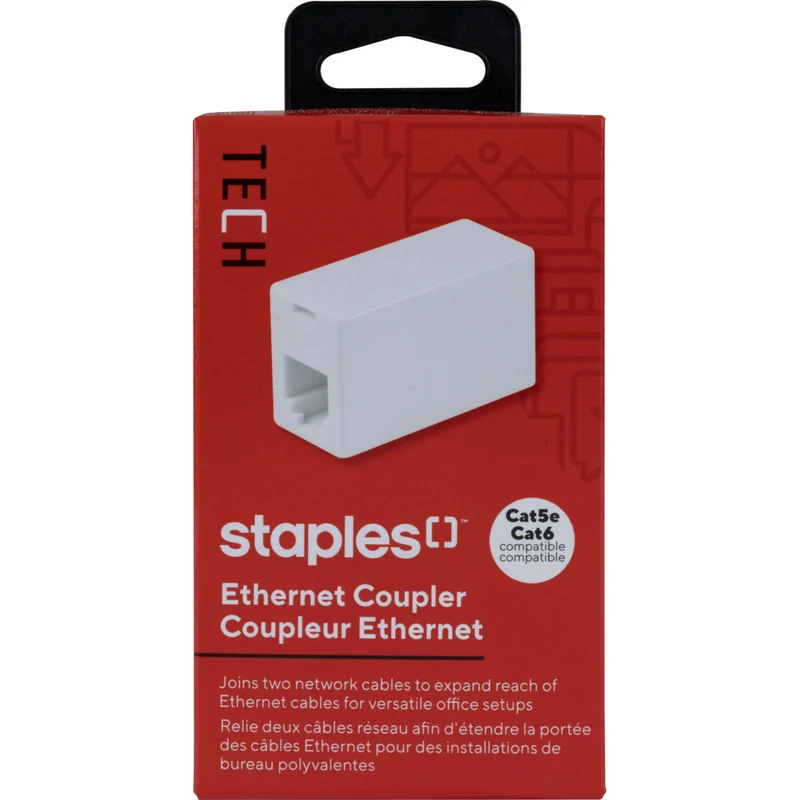 Staples - Coupleur de réseau CAT 6