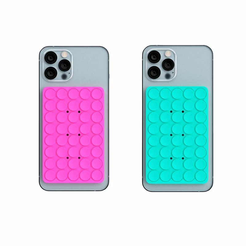 Blu Element PhoneSquid Grip - Aqua Blue & Fuschia - 2 Pack