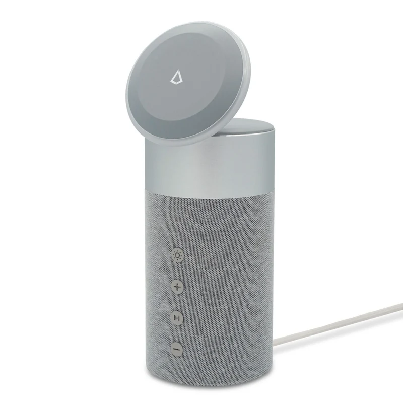 LBT Mag Stream Vibe Home 3-in-1 Magnetic Charging Bluetooth Speaker - Light Grey
