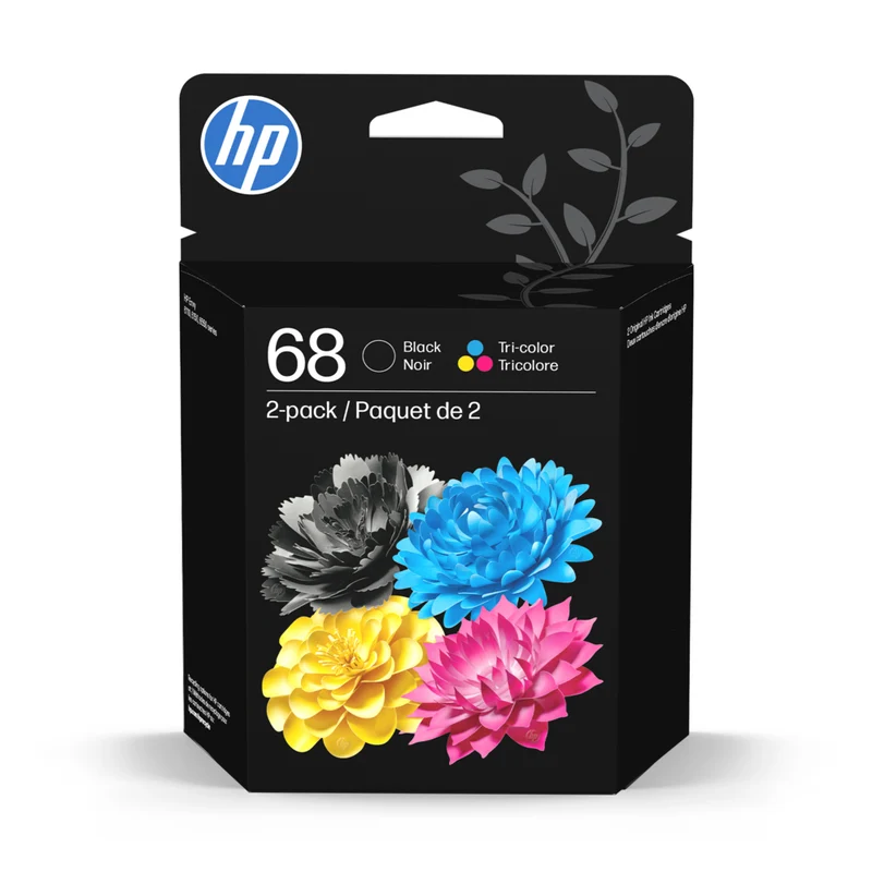 HP - 68 Pack de 2 cartouches d'encre originales noires/tricolores