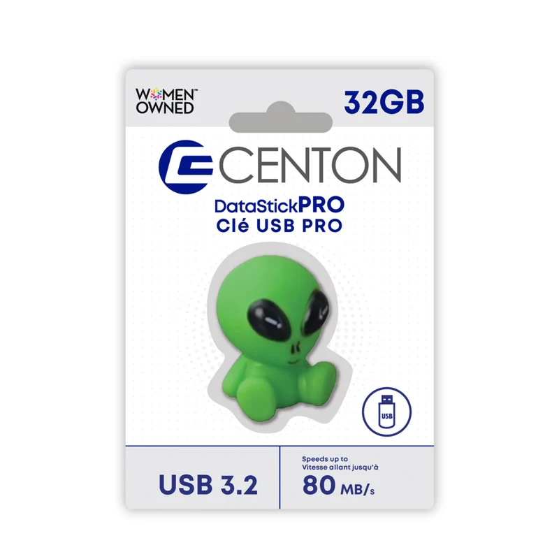 Centon - lecteur flash USB 3.2 Gen1- Extraterrestre 32GB - Vert