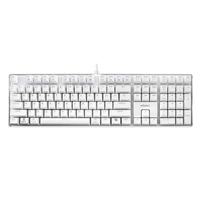 Adesso AKB-680UW Multi-OS Illuminated Mechanical Keyboard with CoPilot AI Hotkey