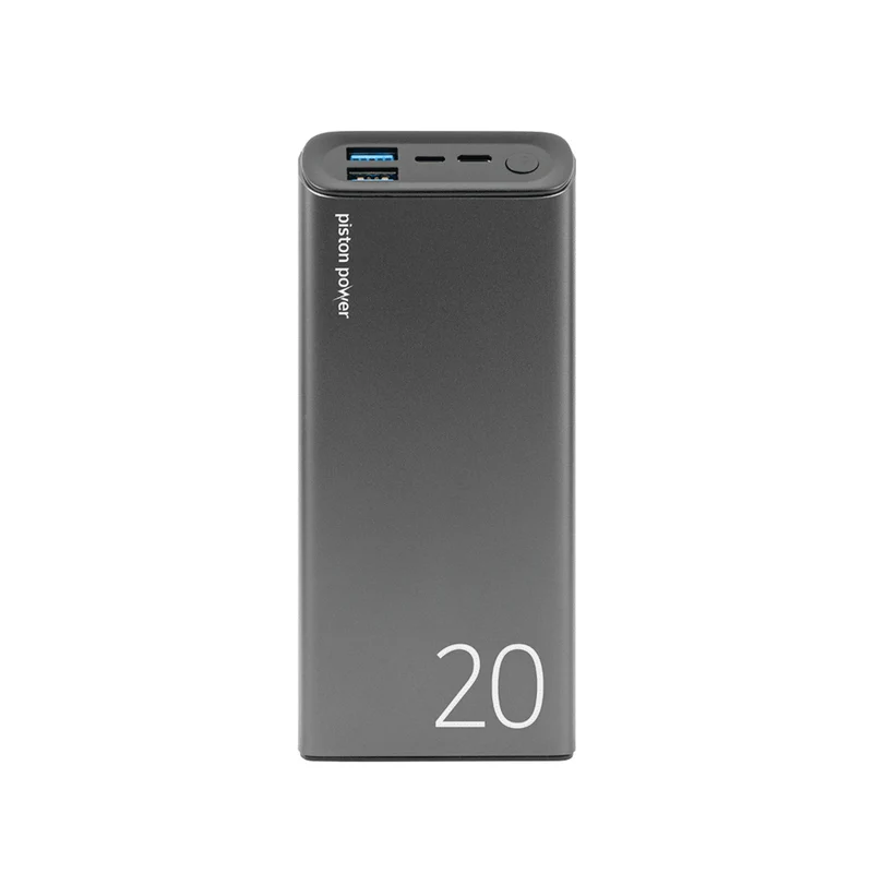 LOGiiX Piston Power 20000 mAh 20W Portable Power Bank - Graphite Grey