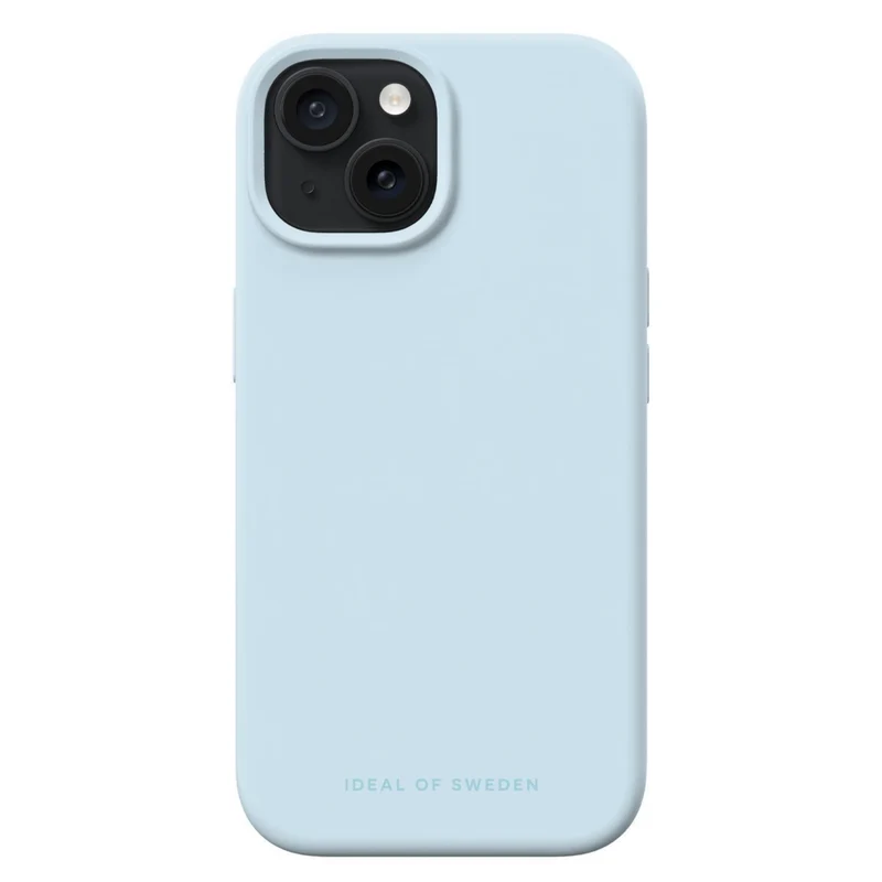 Ideal of Sweden - Coque en silicone MagSafe pour iPhone 17e/16e/15/14/13 - Bleu clair