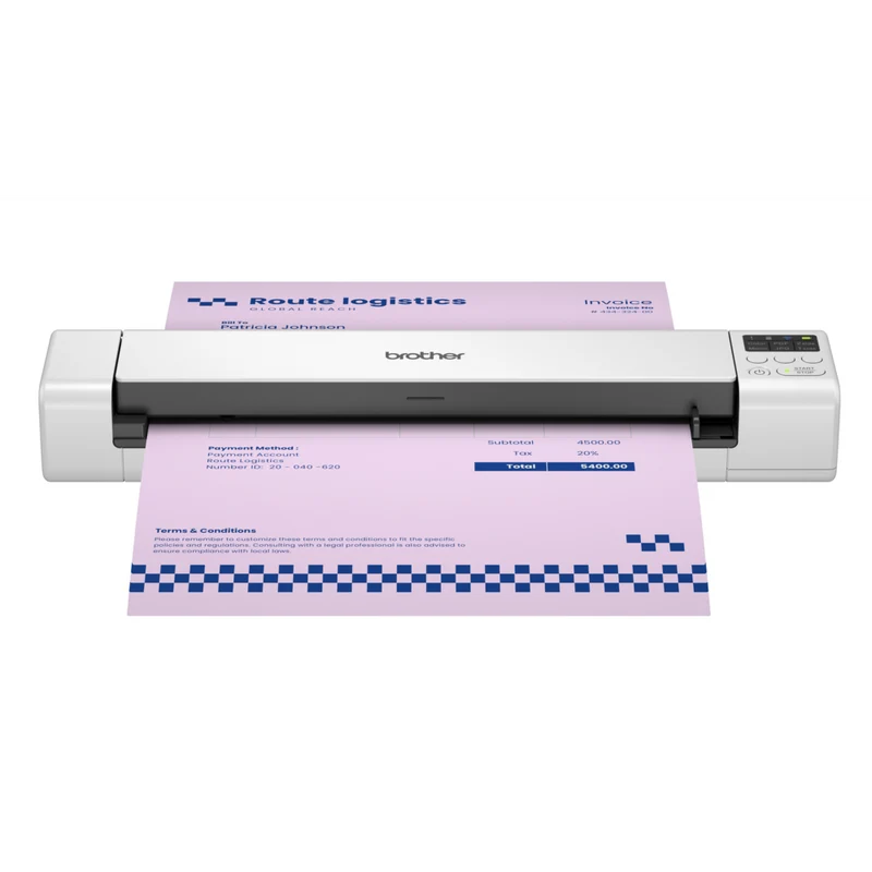 Brother - DS-940DWe Scanner mobile sans fil recto verso, blanc