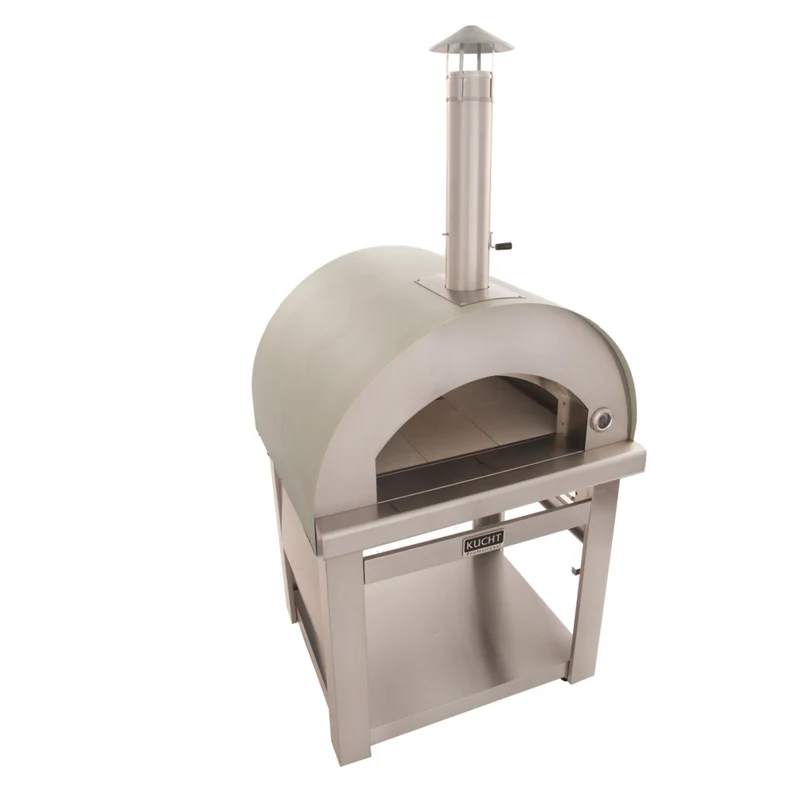 Kucht Venice Outdoor Wood‑Fired Pizza Oven - Stainless Steel