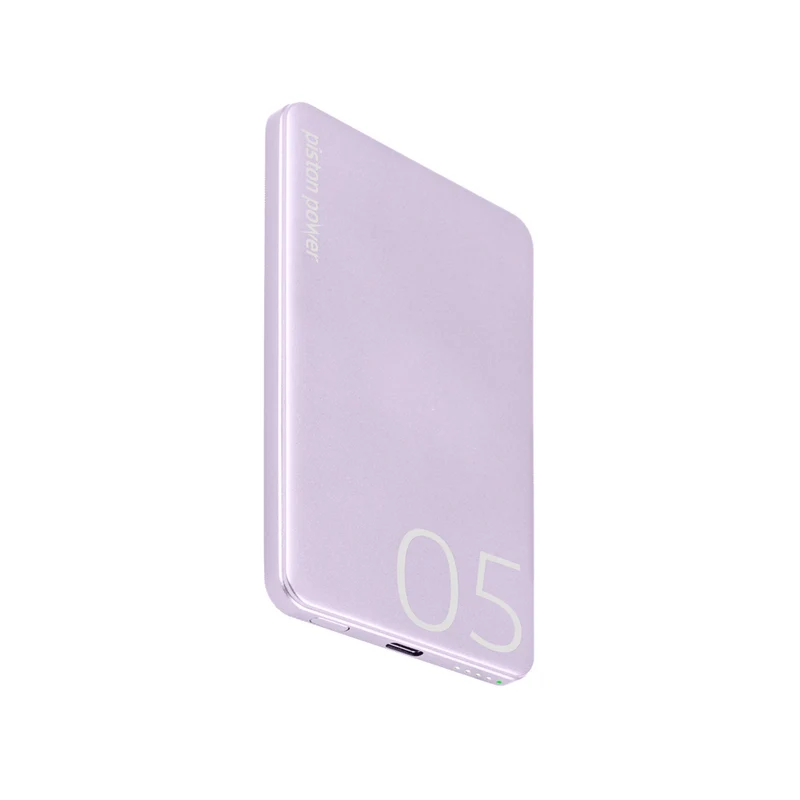 LOGiiX Piston Power 5000 mAh Banque d'alimentation en aluminium - Lavande