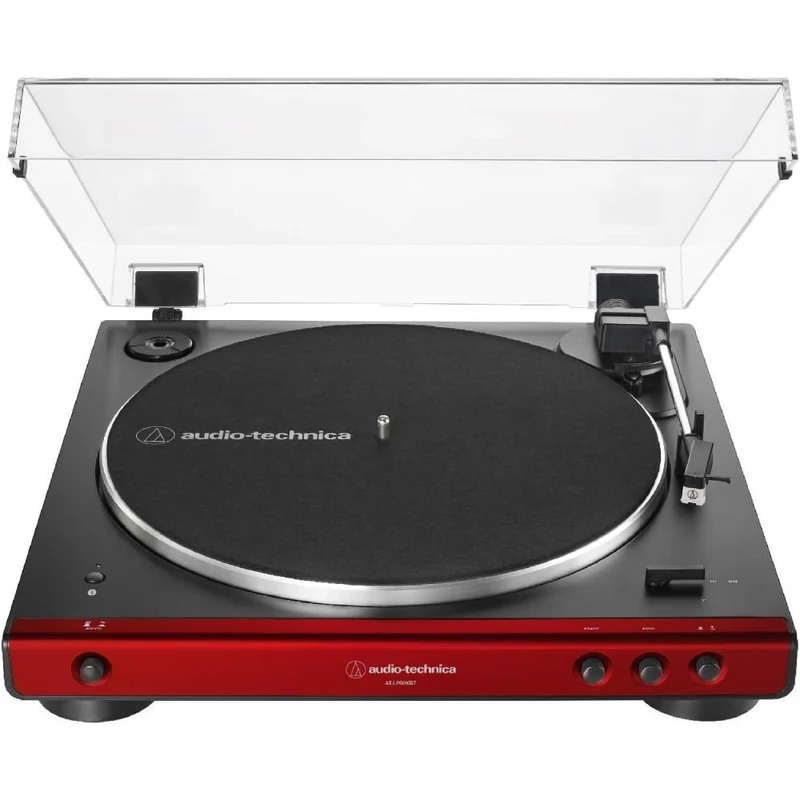 Audio-Technica - Platine vinyle sans fil entièrement automatique à entraînement par courroie - Rouge