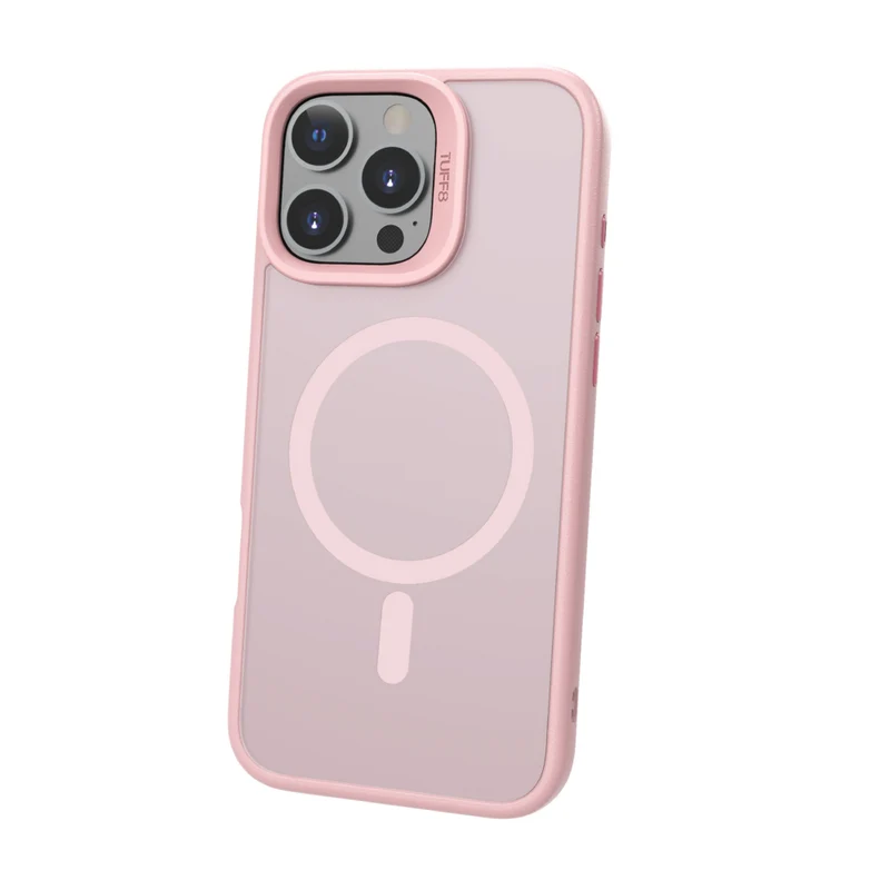 TUFF8 - iPhone 16 Pro - Glide Guard Coque arrière renforcée - Rose