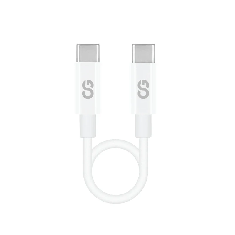 LOGiiX Sync & Charge Shortie 30cm USB-C to USB-C - White