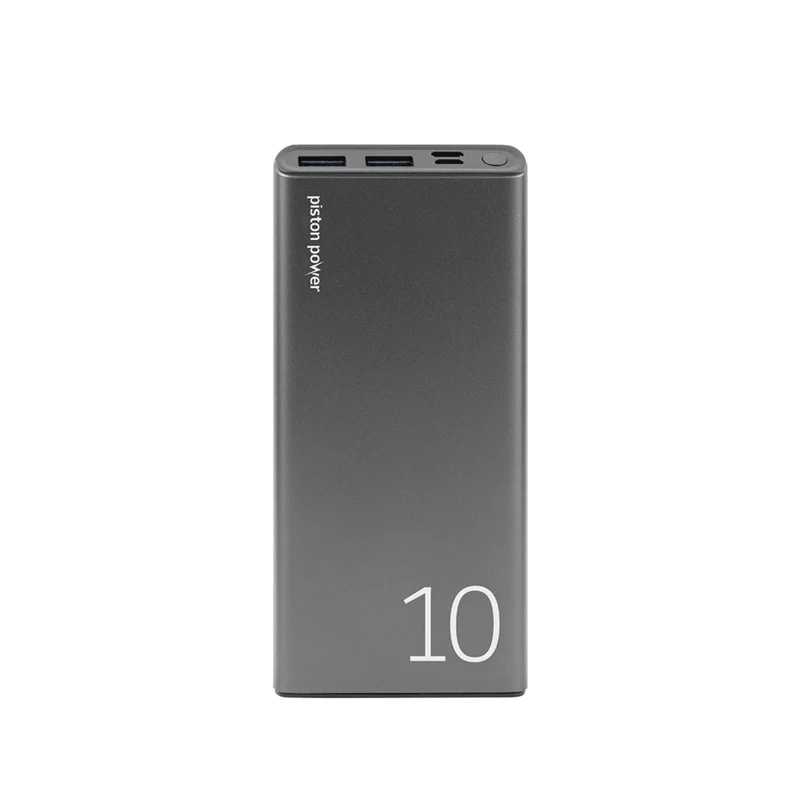 LOGiiX Piston Power 10000 mAh 20W Portable Power Bank - Graphite Grey