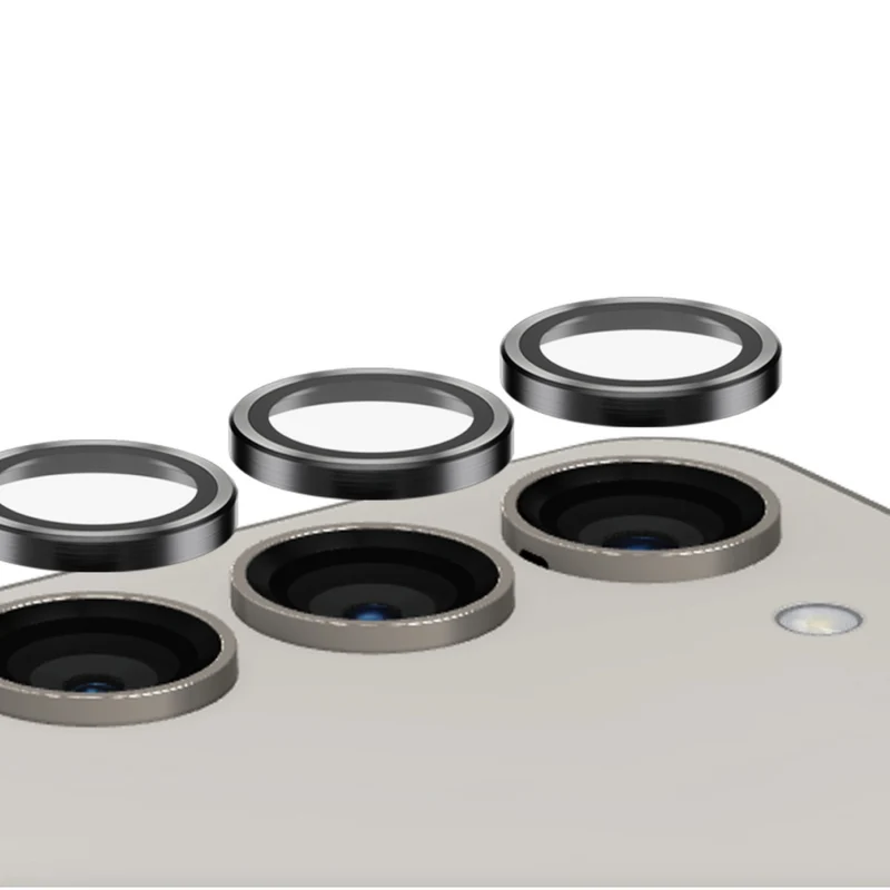 PanzerGlass - Protecteur d'objectif d'appareil photo Hoops pour Samsung Galaxy S24 - Noir